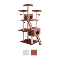 Frisco 72-in Large Base Faux Fur Cat Tree & Condo -Pawfect Care 101809 PT5. AC SS1800 V1584453202