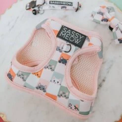 Sassy Woof Smitten Kittens Cat Harness -Pawfect Care 1019894 PT2. AC SS1800 V1699915843