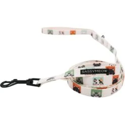 Sassy Woof Smitten Kittens Cat Leash, 6-ft Long