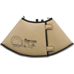 All Four Paws Comfy Cone E-Collar For Dogs & Cats, Tan