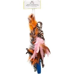 Pet Fit For Life 3 Feather Dual Rod Wand Cat Toy -Pawfect Care 109316 PT6. AC SS1800 V1535666233