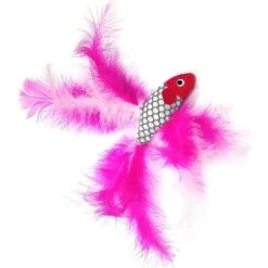 Pet Fit For Life 2 Fish Feather Wand Cat Toy -Pawfect Care 109324 PT5. AC SS1800 V1589320666
