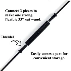 Pet Fit For Life 2 Fish Feather Wand Cat Toy -Pawfect Care 109324 PT7. AC SS1800 V1589320647