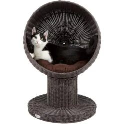 The Refined Feline Kitty Ball Cat Bed 16 The Refined Feline Kitty Ball Cat Bed -Pawfect Care 111384 PT5. AC SS1800 V1565383122