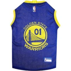 Pets First NBA Dog & Cat Mesh Jersey, Golden State Warriors
