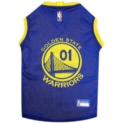 Pets First NBA Dog & Cat Mesh Jersey, Golden State Warriors -Pawfect Care 111967 PT7. AC SS1800 V1567620157