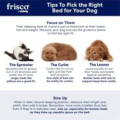 Frisco Pillow Dog Bed W/ Removeable Cover -Pawfect Care 113294 PT7. AC SS1800 V1668199311