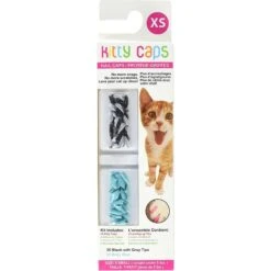 Kitty Caps Cat Nail Caps, Color Varies, 40 Count -Pawfect Care 118155 PT3. AC SS1800 V1492121224