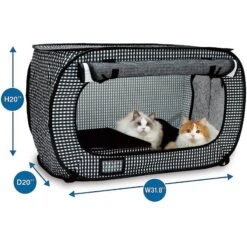 Necoichi Portable Stress Free Cat Cage -Pawfect Care 119032 PT4. AC SS1800 V1569020530