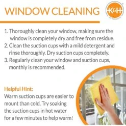 K&H Pet Products EZ Mount Up & Away Kitty Single Diner Stainless Steel Cat Bowl, 1.5-cup -Pawfect Care 121172 PT4. AC SS1800 V1627351887