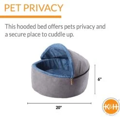 K&H Pet Products Self-Warming Hooded Cat Bed 13 K&H Pet Products Self-Warming Hooded Cat Bed -Pawfect Care 121182 PT2. AC SS1800 V1694454178