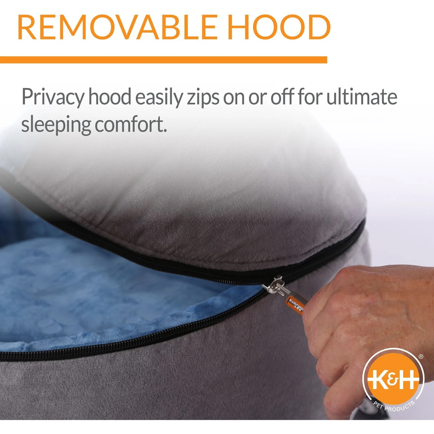 K&H Pet Products Self-Warming Hooded Cat Bed 6 K&H Pet Products Self-Warming Hooded Cat Bed - Image 4