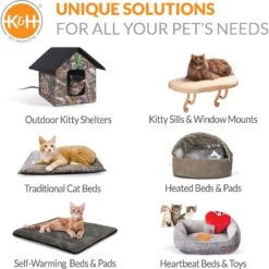K&H Pet Products Self-Warming Hooded Cat Bed 19 K&H Pet Products Self-Warming Hooded Cat Bed -Pawfect Care 121182 PT8. AC SS1800 V1608683268