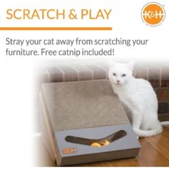 K&H Pet Products Scratch, Ramp & Track Cat Scratcher Toy With Catnip -Pawfect Care 121319 PT3. AC SS1800 V1627351013