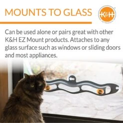 K&H Pet Products EZ Mount Window Track N' Roll Interactive Cat Toy -Pawfect Care 121327 PT2. AC SS1800 V1626451568