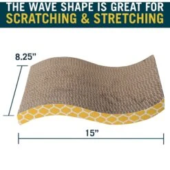 OurPets The Wave Curved Cat Scratcher -Pawfect Care 122842 PT1. AC SS1800 V1639090596