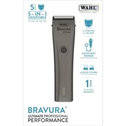 Wahl Bravura Lithium Ion Cordless Dog & Cat Clipper Kit -Pawfect Care 124676 PT3. AC SS1800 V1494968794