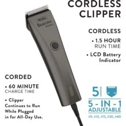 Wahl Bravura Lithium Ion Cordless Dog & Cat Clipper Kit -Pawfect Care 124676 PT4. AC SS1800 V1494968795