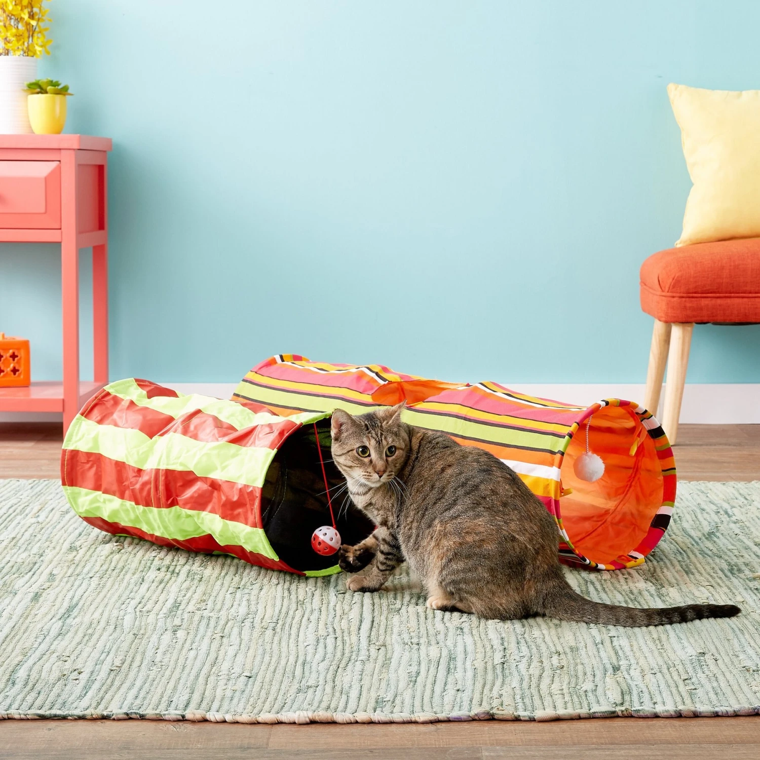 Pet Magasin Collapsible Cat Tunnel Toys, 2-pack 9 Pet Magasin Collapsible Cat Tunnel Toys, 2-pack - Image 7
