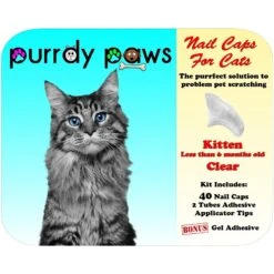Purrdy Paws Soft Cat Nail Caps -Pawfect Care 126800 PT6. AC SS1800 V1573054099