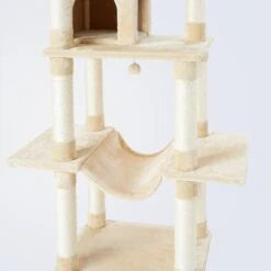 Frisco 78-in Faux Fur Cat Tree & Condo -Pawfect Care 128068 PT2. AC SS1800 V1505930983