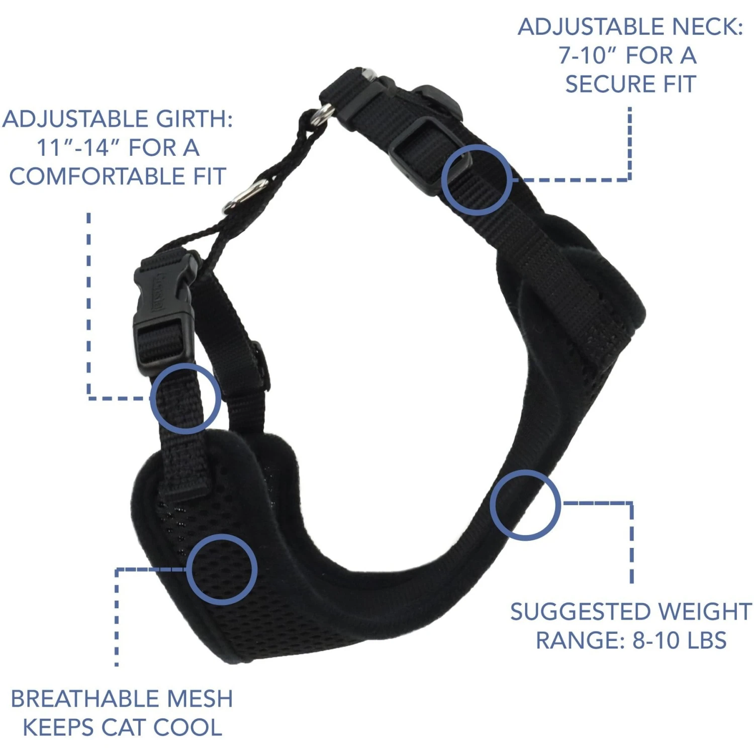Comfort Soft Mesh Cat Harness 6 Comfort Soft Mesh Cat Harness - Image 4