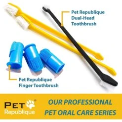 Pet Republique Dog & Cat Dual-Head Toothbrush -Pawfect Care 128492 PT5. AC SS1800 V1499718751