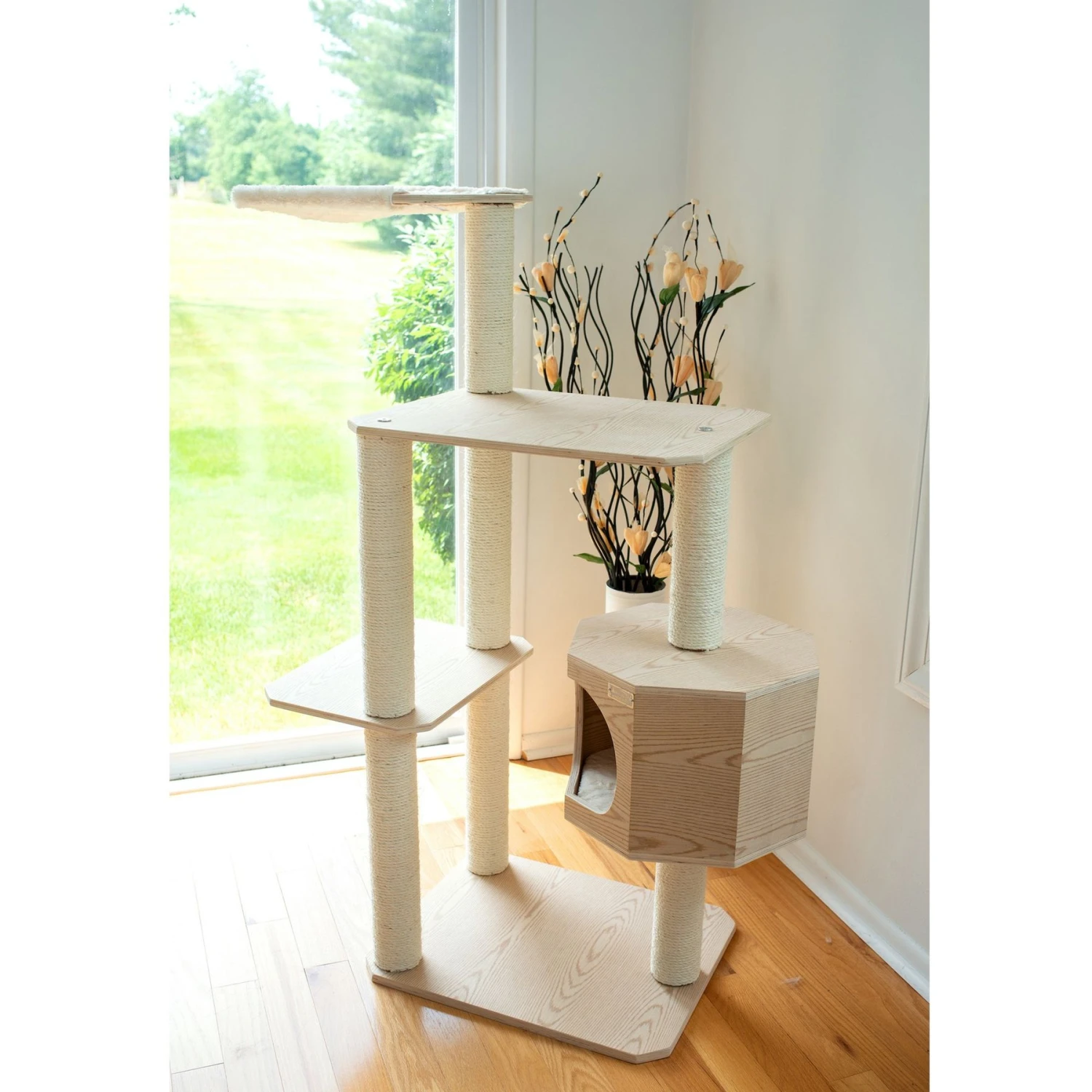 Armarkat 54-in Wooden Cat Tree & Condo 5 Armarkat 54-in Wooden Cat Tree & Condo - Image 3
