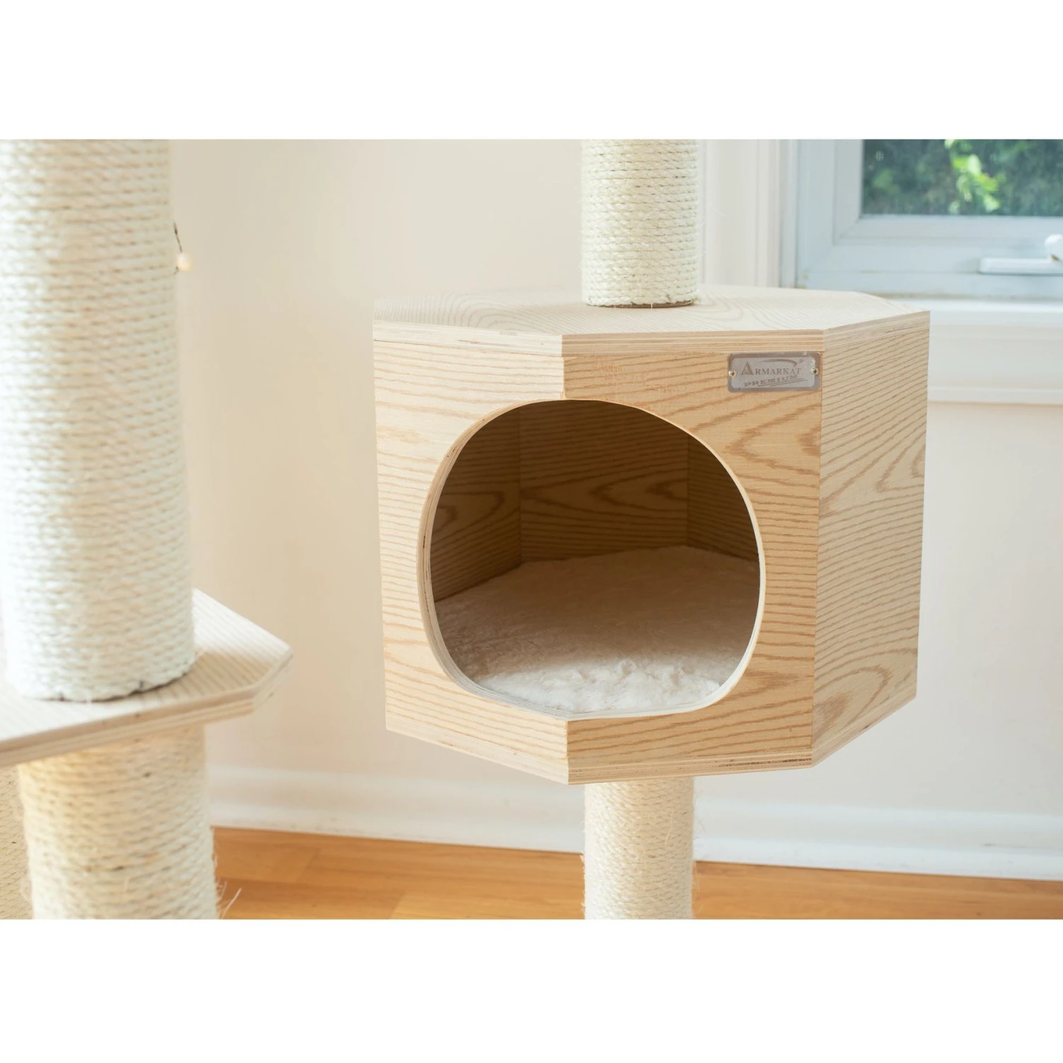 Armarkat 54-in Wooden Cat Tree & Condo 7 Armarkat 54-in Wooden Cat Tree & Condo - Image 5