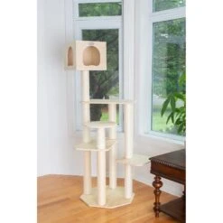 Armarkat 69-in Wooden Cat Tree & Condo -Pawfect Care 130335 PT3. AC SS1800 V1615914686