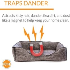 K&H Pet Products Amazin' Kitty Lounge Sleeper Cat Bed -Pawfect Care 131901 PT4. AC SS1800 V1682706148