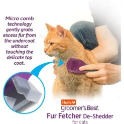 Hartz Groomer's Best Fur Fetcher DeShedding Cat Brush -Pawfect Care 132681 PT2. AC SS1800 V1657655413