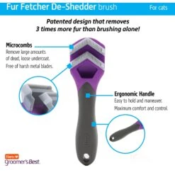 Hartz Groomer's Best Fur Fetcher DeShedding Cat Brush -Pawfect Care 132681 PT3. AC SS1800 V1657655413