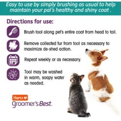Hartz Groomer's Best Fur Fetcher DeShedding Cat Brush -Pawfect Care 132681 PT5. AC SS1800 V1657655413