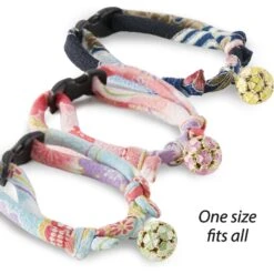 Necoichi Chirimen Clover Breakaway Cat Collar With Bell 15 Necoichi Chirimen Clover Breakaway Cat Collar With Bell -Pawfect Care 137007 PT4. AC SS1800 V1688753861