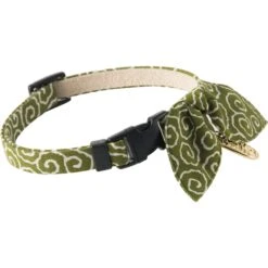 Necoichi Ninja Cotton Breakaway Cat Collar With Bell -Pawfect Care 137025 PT2. AC SS1800 V1510694406