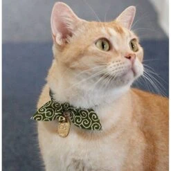 Necoichi Ninja Cotton Breakaway Cat Collar With Bell -Pawfect Care 137025 PT4. AC SS1800 V1506717147