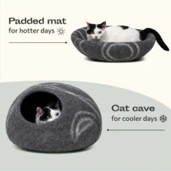 Meowfia Premium Felt Cat Cave Bed -Pawfect Care 137344 PT5. AC SS1800 V1680895421