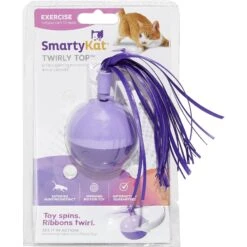 SmartyKat Twirly Top Electronic Mini Motion Ball Cat Toy, Color Varies -Pawfect Care 137508 PT2. AC SS1800 V1525718240