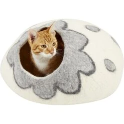 Earthtone Solutions Cozy Pueblo Felted Wool Cat Cave Bed -Pawfect Care 138348 PT2. AC SS1800 V1565383955