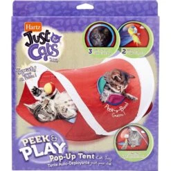 Hartz Just For Cats Peek & Play Pop-Up Tent Cat Toy -Pawfect Care 139103 PT6. AC SS1800 V1589230885