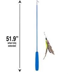 Hartz Just For Cats Kitty Caster Cat Wand Toy With Catnip, Color Varies -Pawfect Care 139105 PT1. AC SS1800 V1589230908