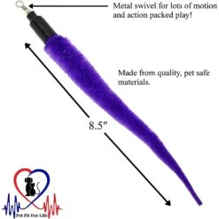 Pet Fit For Life 5 Piece Squiggly Worm Replacement Pack For Wand Cat Toy -Pawfect Care 140076 PT2. AC SS1800 V1614610282