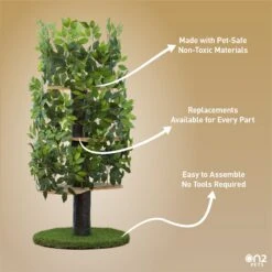 On2Pets 60-in Large Round Modern Cat Tree -Pawfect Care 145312 PT4. AC SS1800 V1671027878