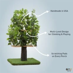 On2Pets 48-in Medium Square Modern Cat Tree 13 On2Pets 48-in Medium Square Modern Cat Tree -Pawfect Care 145316 PT2. AC SS1800 V1671027827