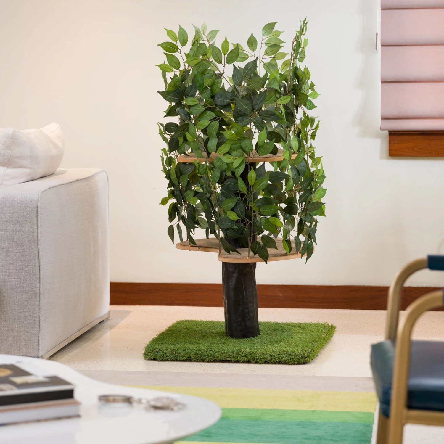 On2Pets 48-in Medium Square Modern Cat Tree 9 On2Pets 48-in Medium Square Modern Cat Tree - Image 7