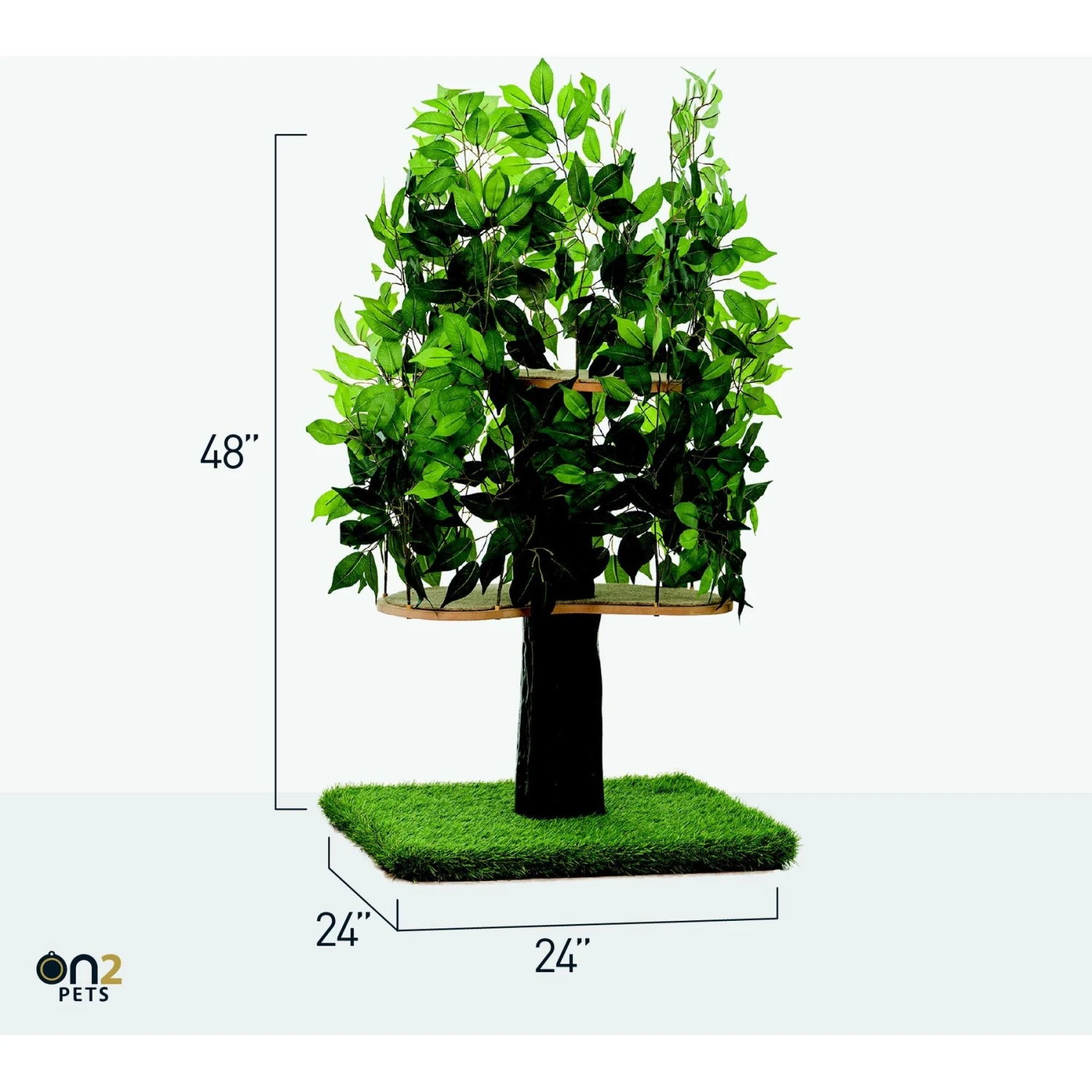 On2Pets 48-in Medium Square Modern Cat Tree 10 On2Pets 48-in Medium Square Modern Cat Tree - Image 8