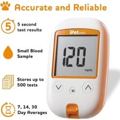 IPet PRO Blood Glucose Monitoring System Starter Kit For Dogs & Cats -Pawfect Care 146739 PT2. AC SS1800 V1631714774