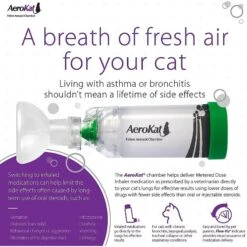 Trudell Medical International AeroKat Cat Asthma Aerosol Chamber -Pawfect Care 149127 PT5. AC SS1800 V1526932316
