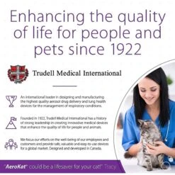 Trudell Medical International AeroKat Cat Asthma Aerosol Chamber -Pawfect Care 149127 PT7. AC SS1800 V1526932317
